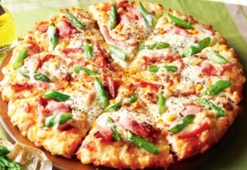 ピザーラ-人気メニューランキング-モッツァレラとアスパラベーコンのピザ-第11位