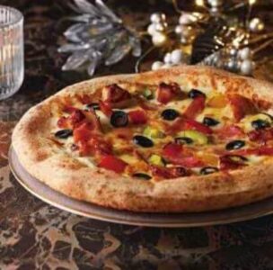 宅配ピザ-ナポリの窯-クリスマス-3種ミートのトリュフクリーム
