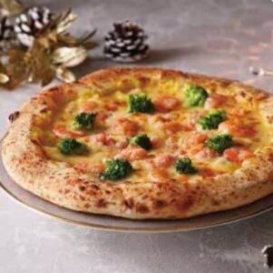 宅配ピザ-ナポリの窯-クリスマス-紅ずわい蟹と海老のクリーミィチーズ