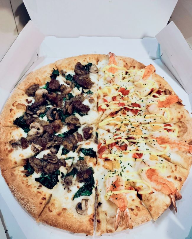 炭火焼ビーフと海老の贅沢ハーフ＆ハーフ-0