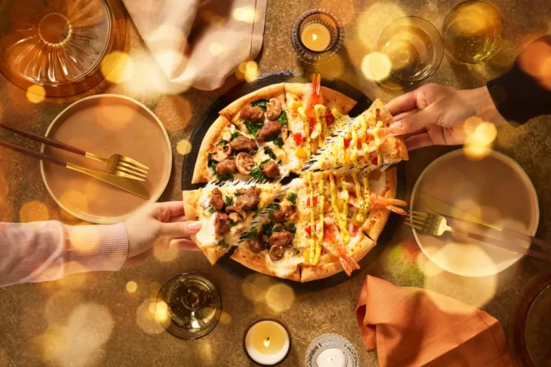 炭火焼ビーフと海老の贅沢ハーフ＆ハーフ